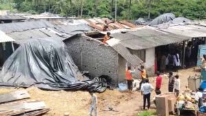 Surat: Demolition of more than 25 illegal stables near Botanic Garden in Jahangirabad by administration