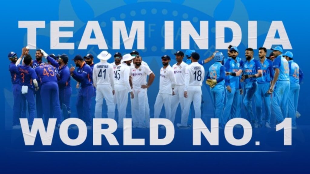 Indian Cricket Team Rankings: Team India at No. 1 in all three formats