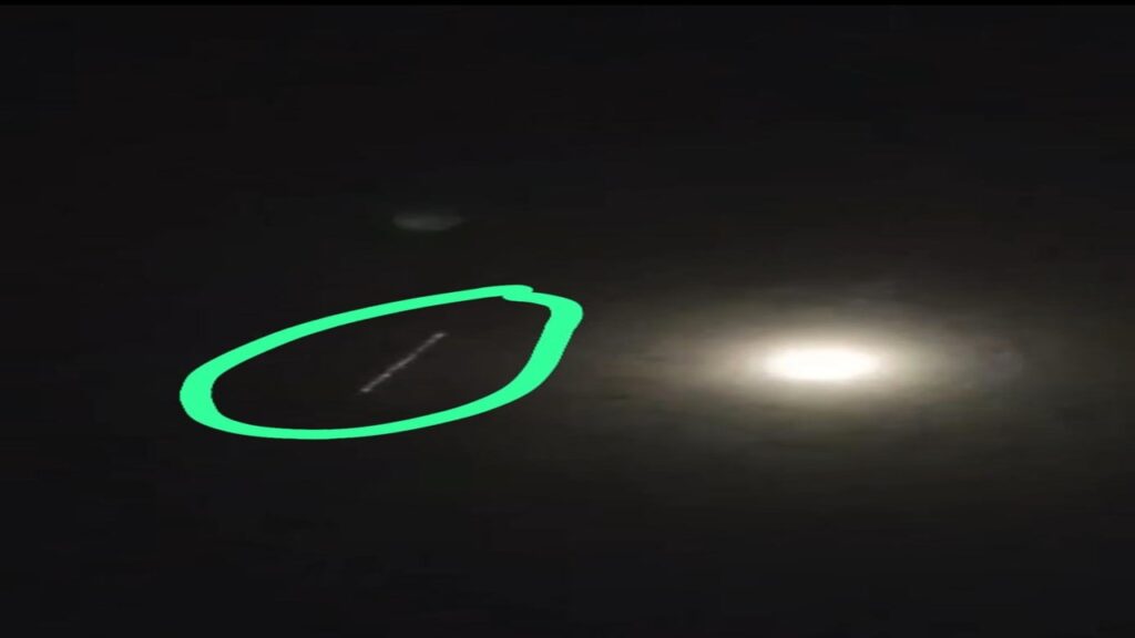 A dotted glowing line was seen in the sky of Surat at night, people asked what is this?