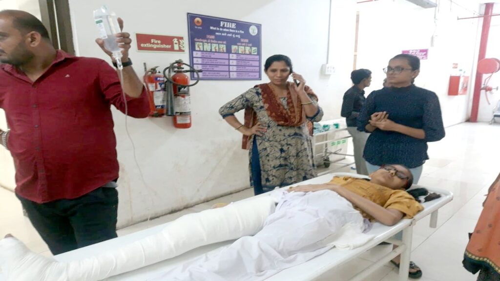 10th student injured in an accident in Pandesara: She could not take the exam after entering