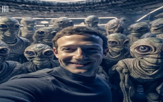 After Elon Musk, Mark Zuckerberg also took a selfie with aliens: the photo went viral