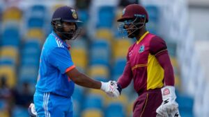 India's win in the first match against West Indies: 1-0 lead