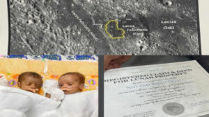 Purchase land on the moon for sister's daughters