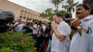 Rahul Gandhi may discuss the opposition's no-confidence motion in the Lok Sabha today