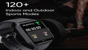 This smartwatch comes with 8 days of battery life and more than 123 sports modes, the price is also very low.