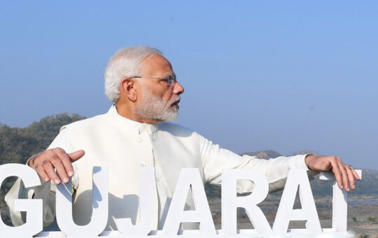 Today PM Modi laid the foundation stone of 5206 crore development works in Gujarat