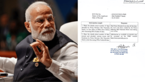 How much leave did PM Modi take in 9 years? This matter came up in RTI