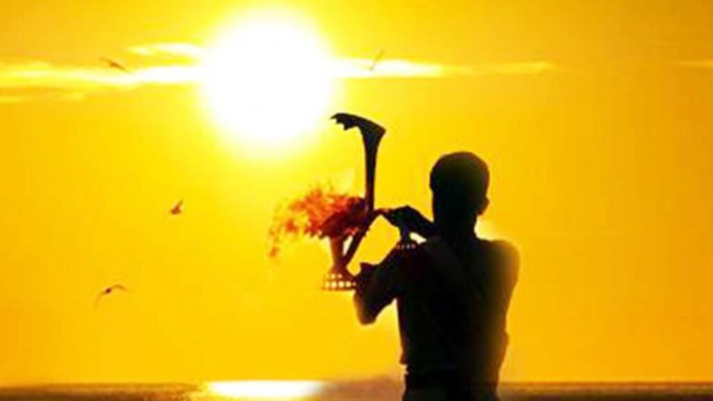 In the month of Posh there is a ritual to worship the sun called Bhaga